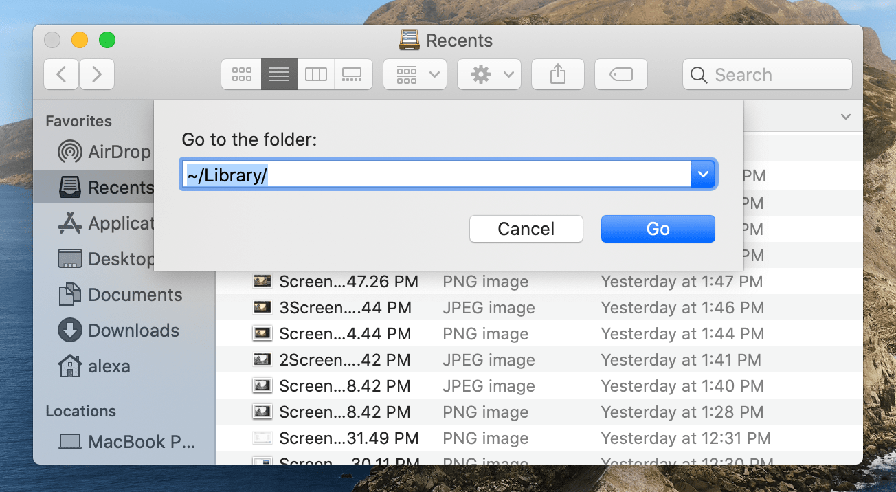 Find Hidden Library On Mac Mojave