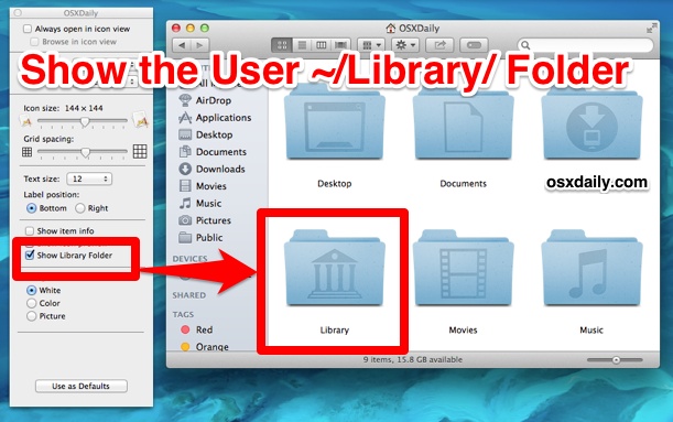 How To Reveal Library Mac